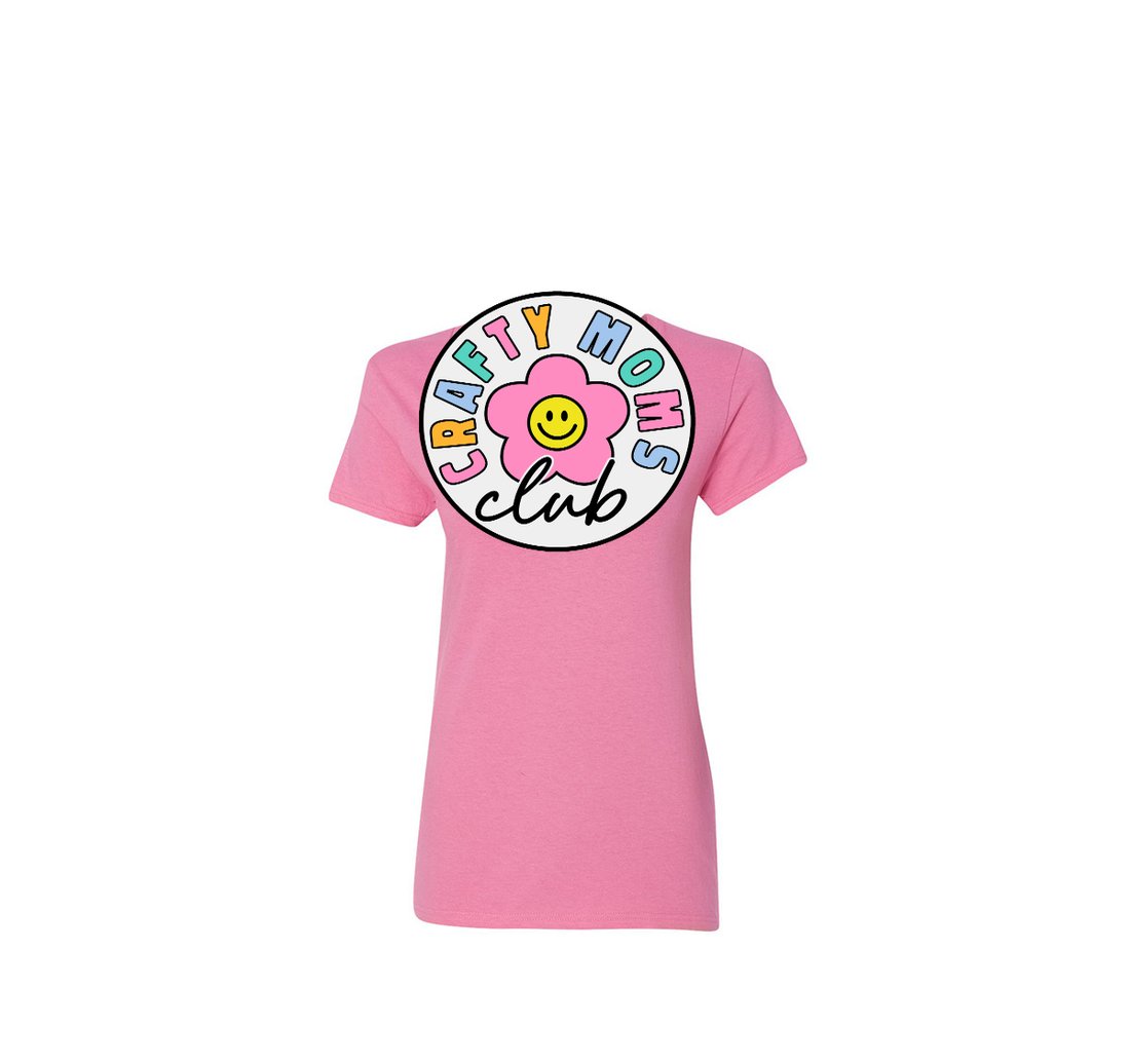 Crafty Moms Club T-Shirt front view